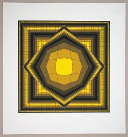 丝网印刷 Vasarely - Boréal