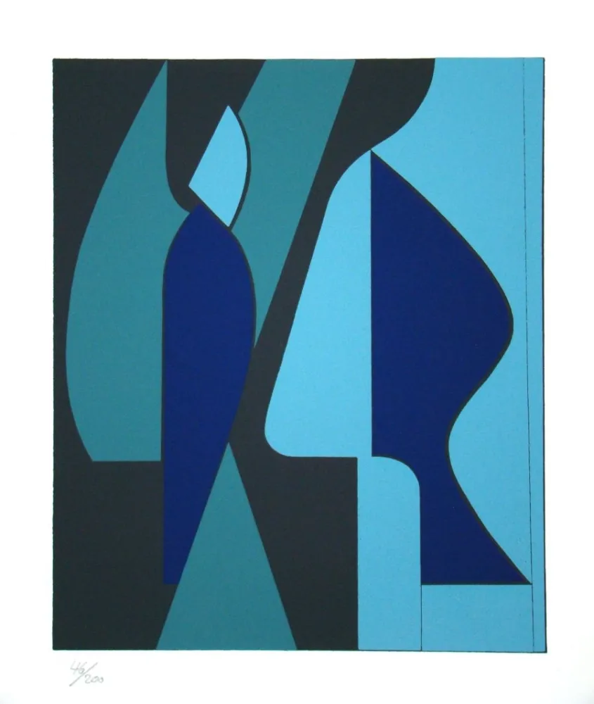 丝网印刷 Vasarely - Chillan