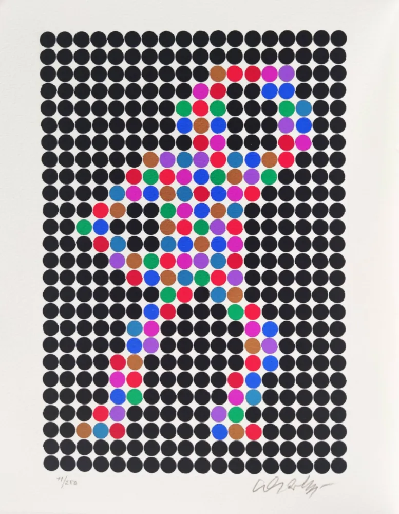 丝网印刷 Vasarely - Cirke