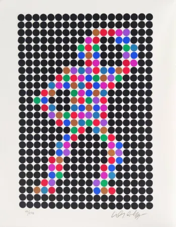 丝网印刷 Vasarely - Cirke