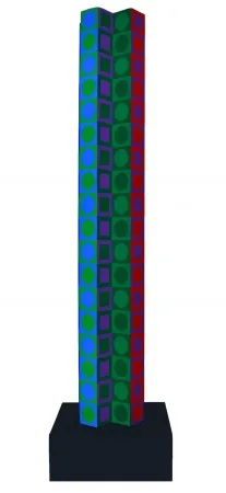 无技术 Vasarely - Colonne (Tower for 80th Birthday)