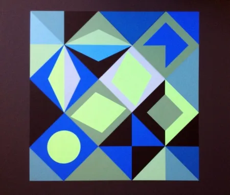石版画 Vasarely - COMPOSICION
