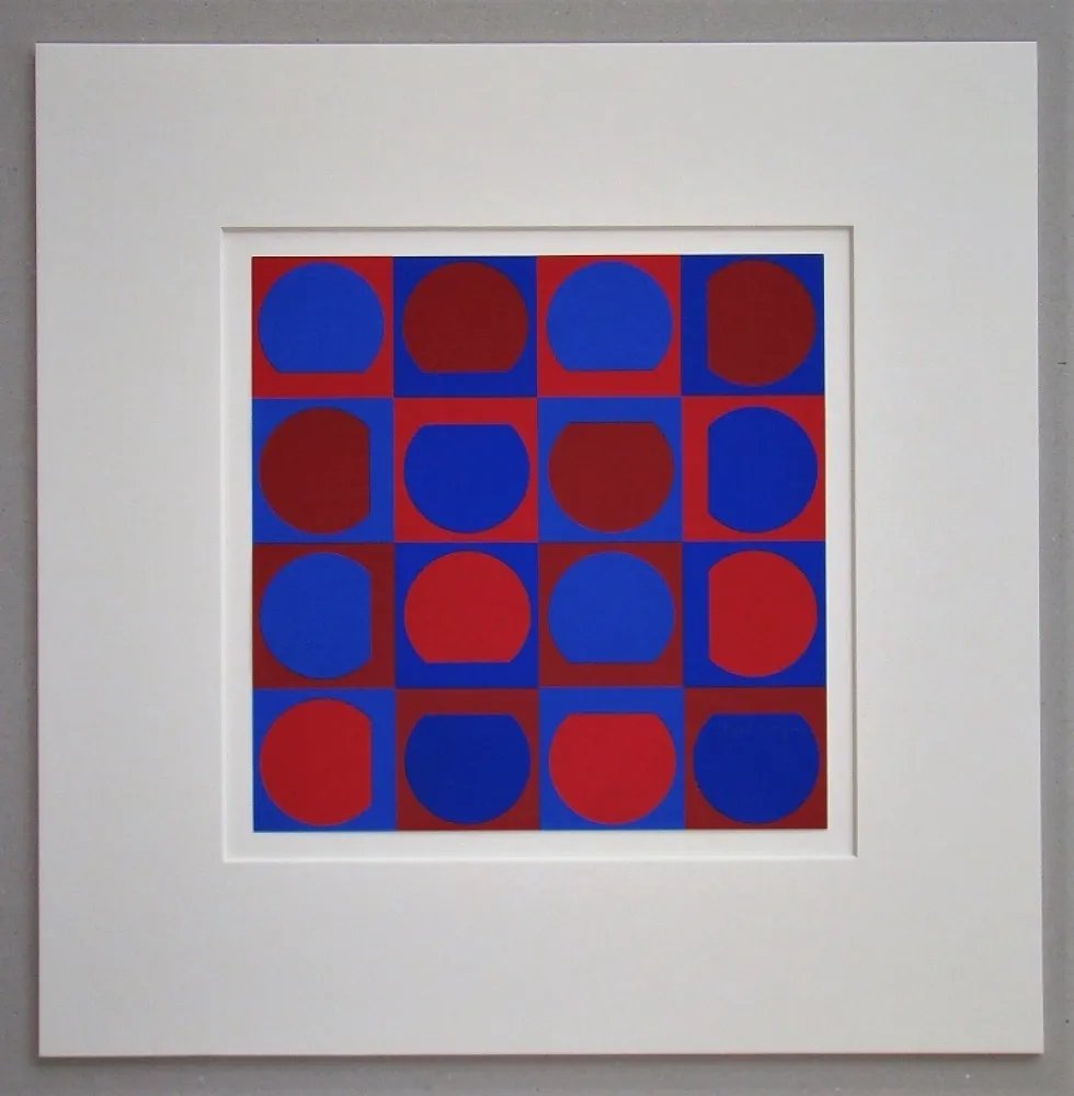 丝网印刷 Vasarely - Composition 1964