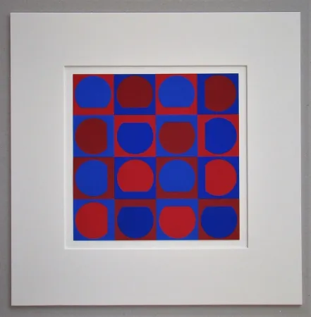 丝网印刷 Vasarely - Composition 1964