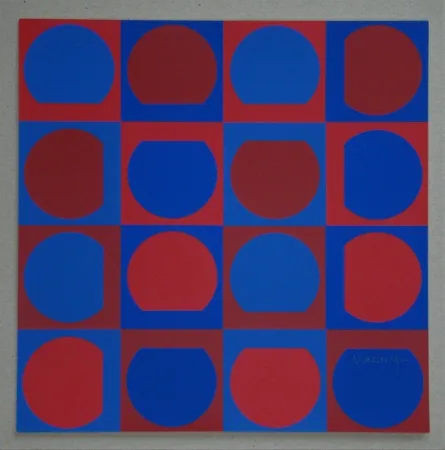 丝网印刷 Vasarely - Composition, 1964