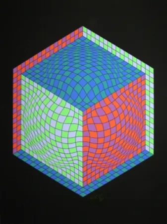 丝网印刷 Vasarely - Composition M