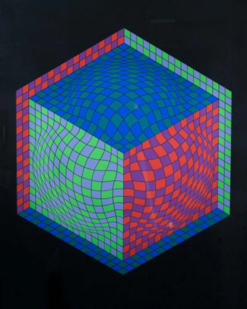 丝网印刷 Vasarely - Dagg 2