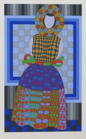 复数作品 Vasarely - Flower Girl