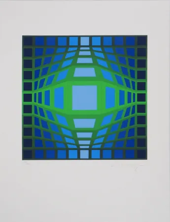 丝网印刷 Vasarely - Geymant A