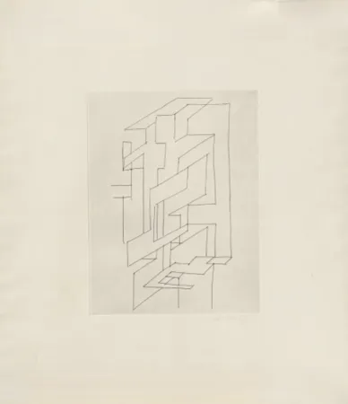 版画 Vasarely - Gordes Gestalt