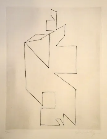 干刻版画 Vasarely - GORDES SYNTHESE