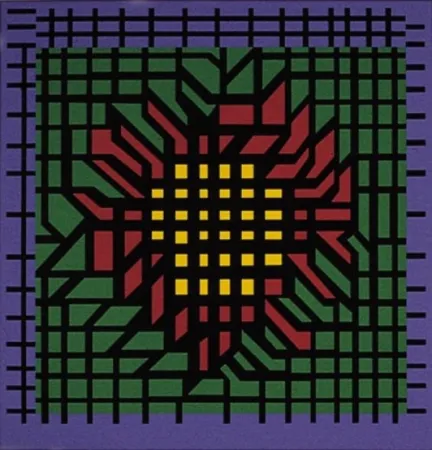 石版画 Vasarely - Kat-Zag