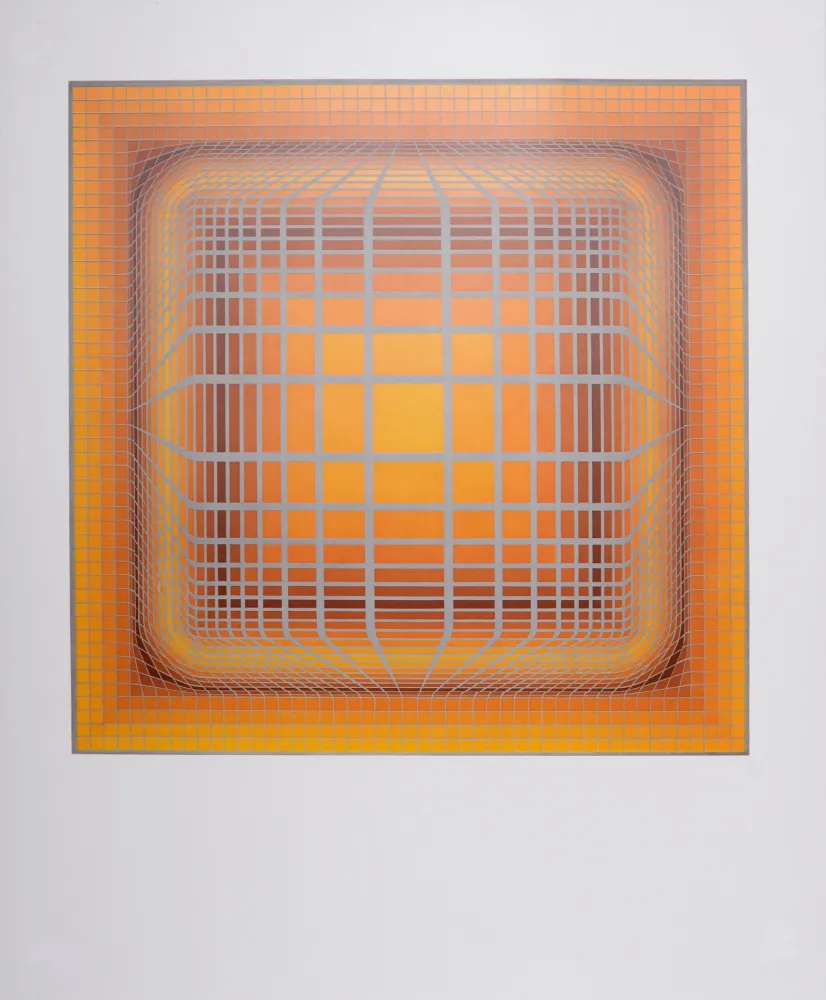 石版画 Vasarely - Koska-Vall, 1974 