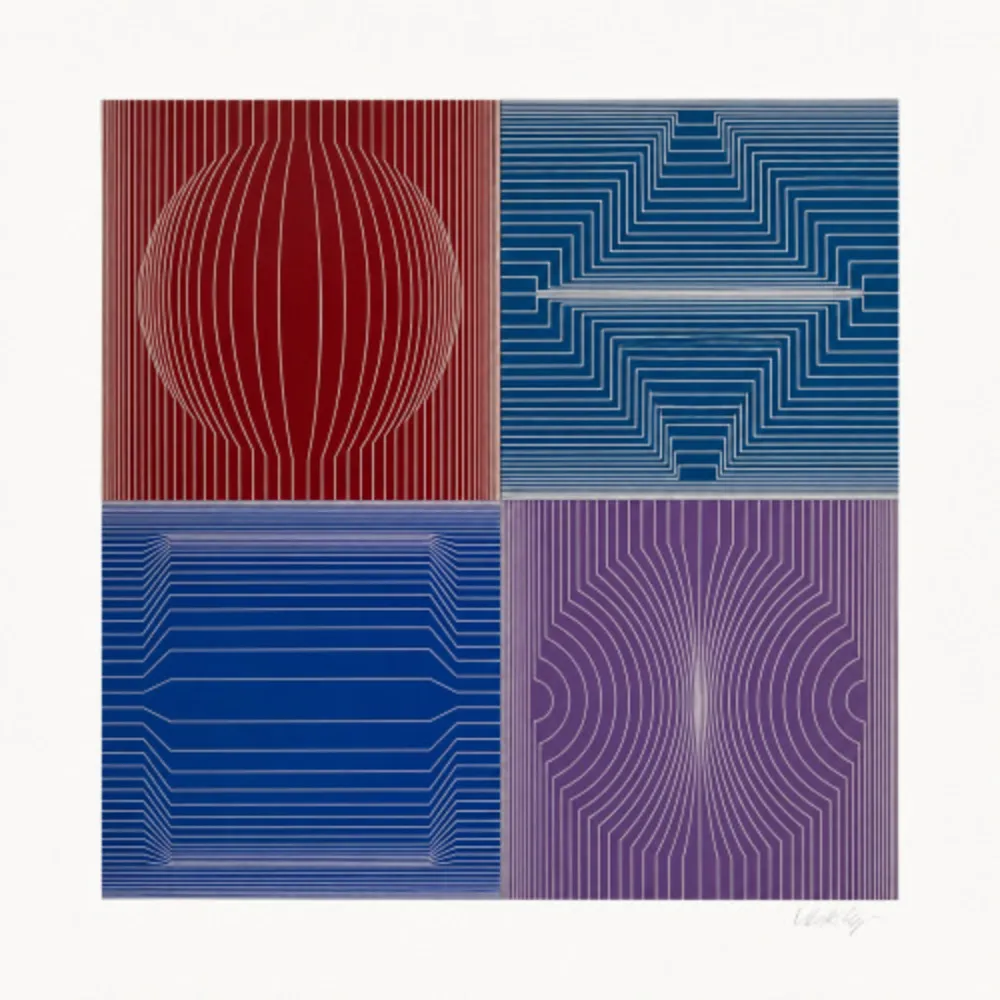 丝网印刷 Vasarely - La Certa