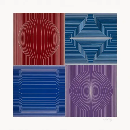 丝网印刷 Vasarely - La Certa