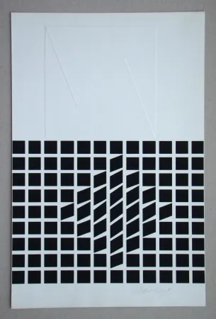 丝网印刷 Vasarely - Likka-2 ( relief )