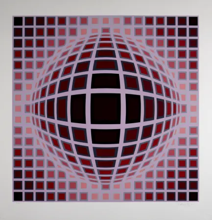 丝网印刷 Vasarely - Louisiana 1, c. 1983 - Hand-signed