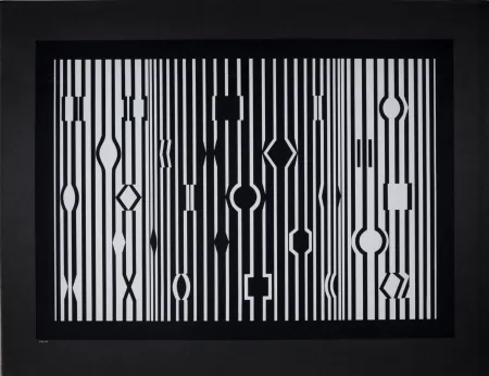 丝网印刷 Vasarely - Markab du portfolio Cinétique III, 1959