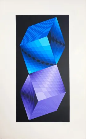 丝网印刷 Vasarely - Meta