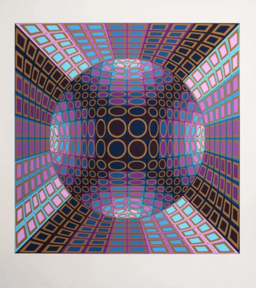 复数作品 Vasarely - Niels Bohr