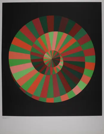 丝网印刷 Vasarely - Olympia, 1972 - Hand-signed