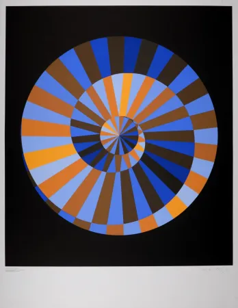 丝网印刷 Vasarely - Olympia, 1972 - Hand-signed