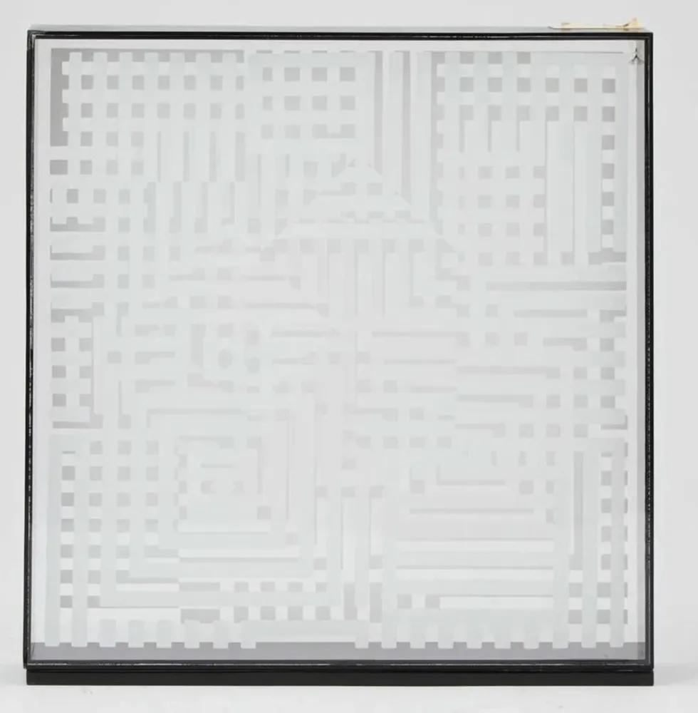 复数作品 Vasarely - Omega 25 Blanc