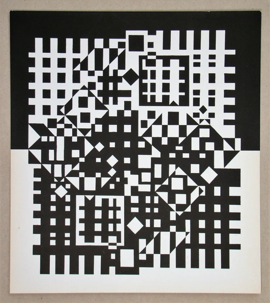 丝网印刷 Vasarely - Pilich I.- 1966