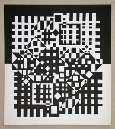 丝网印刷 Vasarely - Pilich I.- 1966