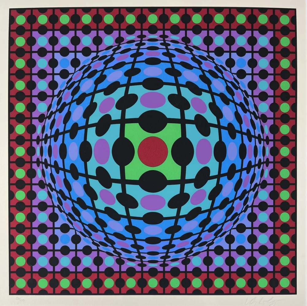 丝网印刷 Vasarely - Procion 3