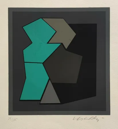 丝网印刷 Vasarely - Quami-1
