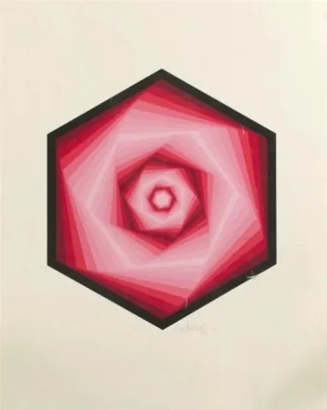 丝网印刷 Vasarely - Radau