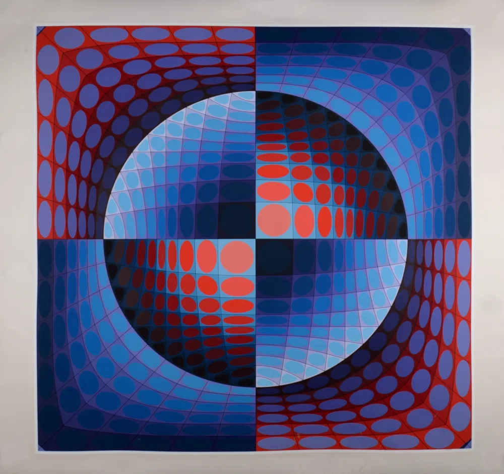 丝网印刷 Vasarely - Relat, 1978