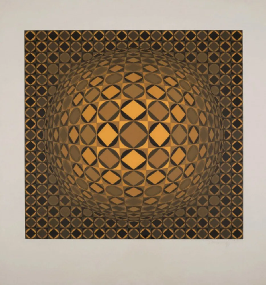 丝网印刷 Vasarely - Sann (Benavides 891)
