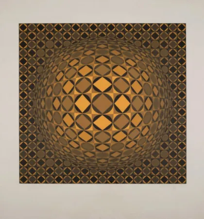丝网印刷 Vasarely - Sann (Benavides 891)