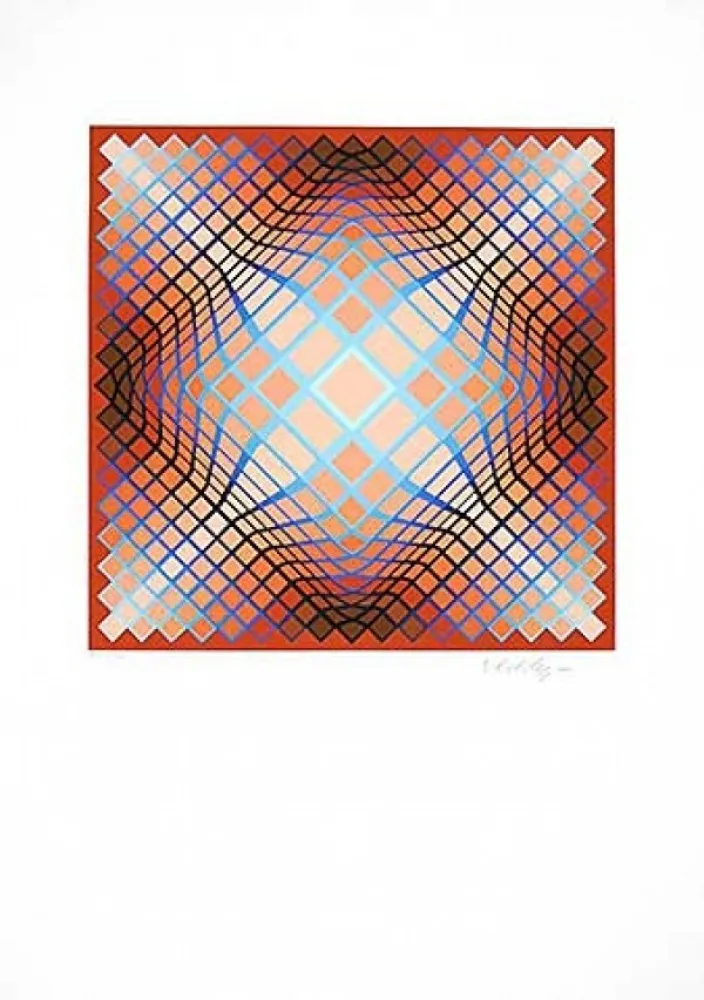 石版画 Vasarely - Sans Titre 2