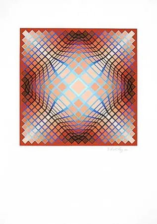 石版画 Vasarely - Sans Titre 2