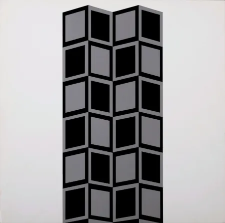 丝网印刷 Vasarely - Säule HK (Detail), 1967 - Very scarce!