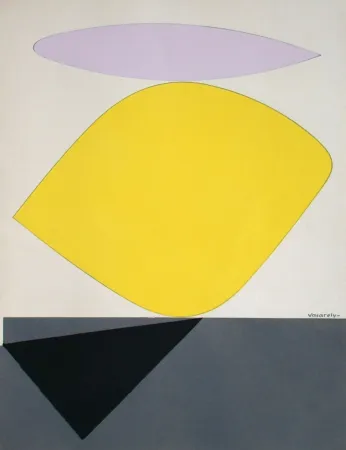 石版画 Vasarely - Sauzon II.
