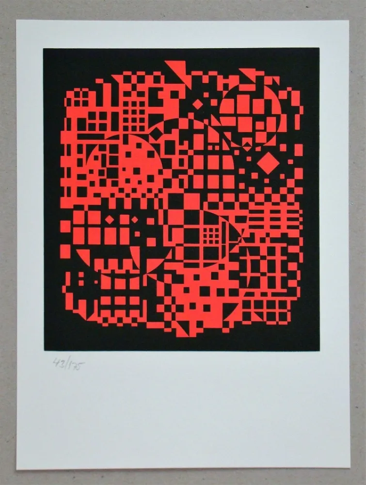 丝网印刷 Vasarely - Sikkaso