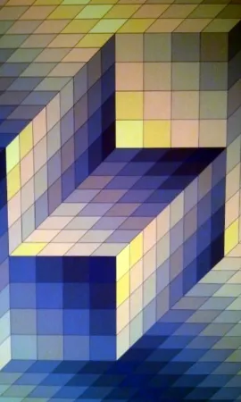 石版画 Vasarely - S/T
