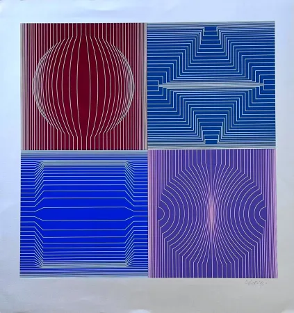 丝网印刷 Vasarely - Tokyo