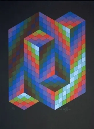 丝网印刷 Vasarely - Torony-Co