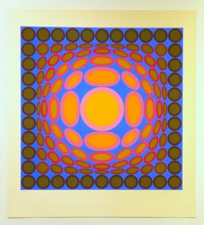 丝网印刷 Vasarely - Tri-Vega