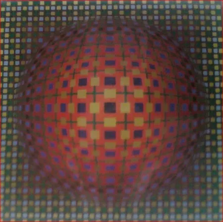 丝网印刷 Vasarely - Untitled