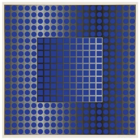 丝网印刷 Vasarely - Untitled