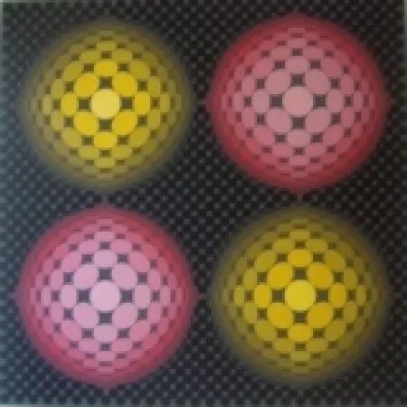 丝网印刷 Vasarely - Untitled