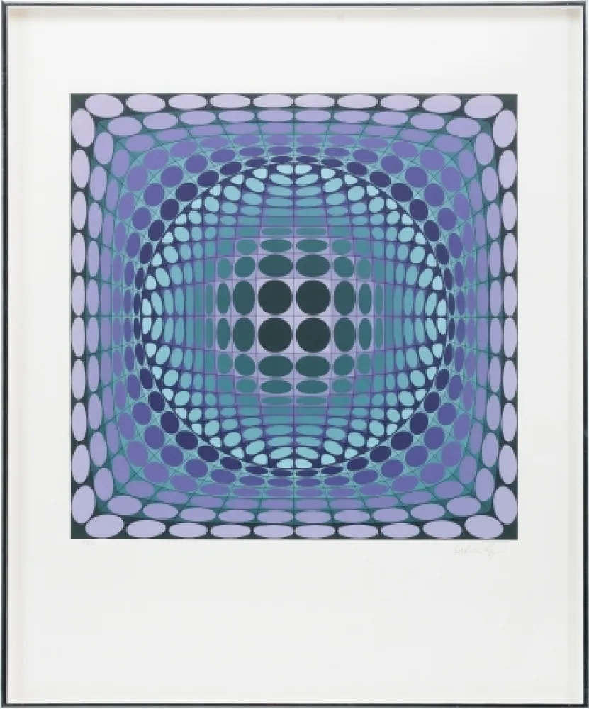丝网印刷 Vasarely - Untitled