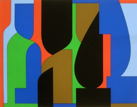 丝网印刷 Vasarely - Untitled