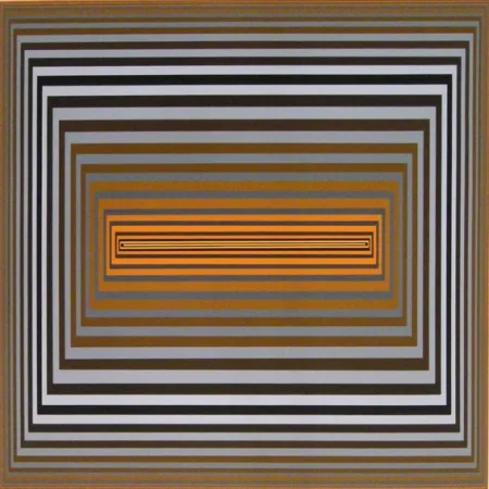 丝网印刷 Vasarely - Untitled